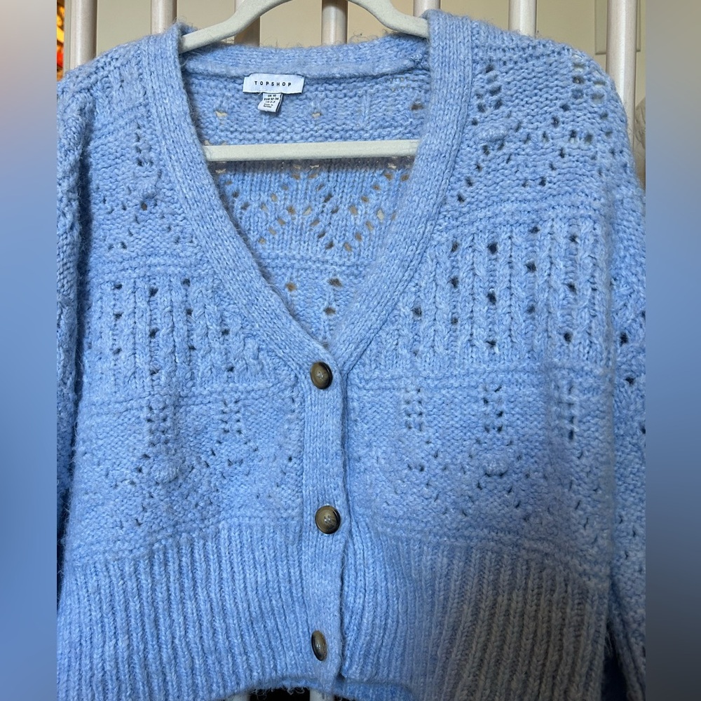 Topshop Stitchy Cardigan